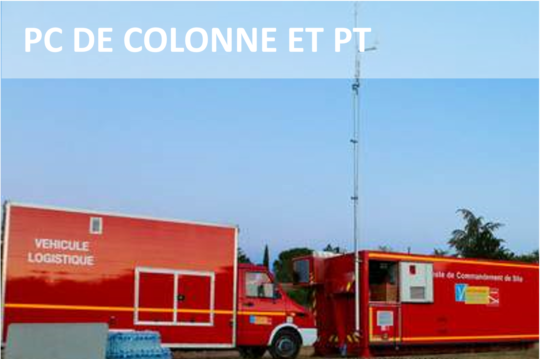 PC de colonne et point de transit