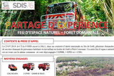 SDIS76-Feu d'espace naturel